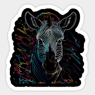 Zebra Vibes Sticker